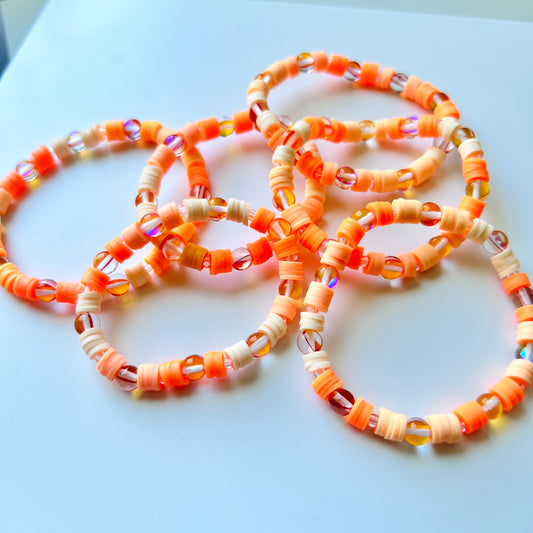 Creamsicle | Glass | Bracelet